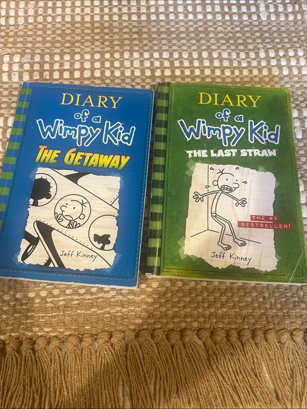 Diary of a Wimpy Kid Book Covers - Blue & Green